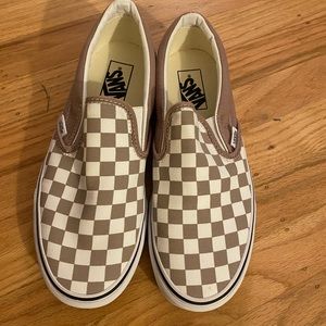 Vans slip on checker sneakers